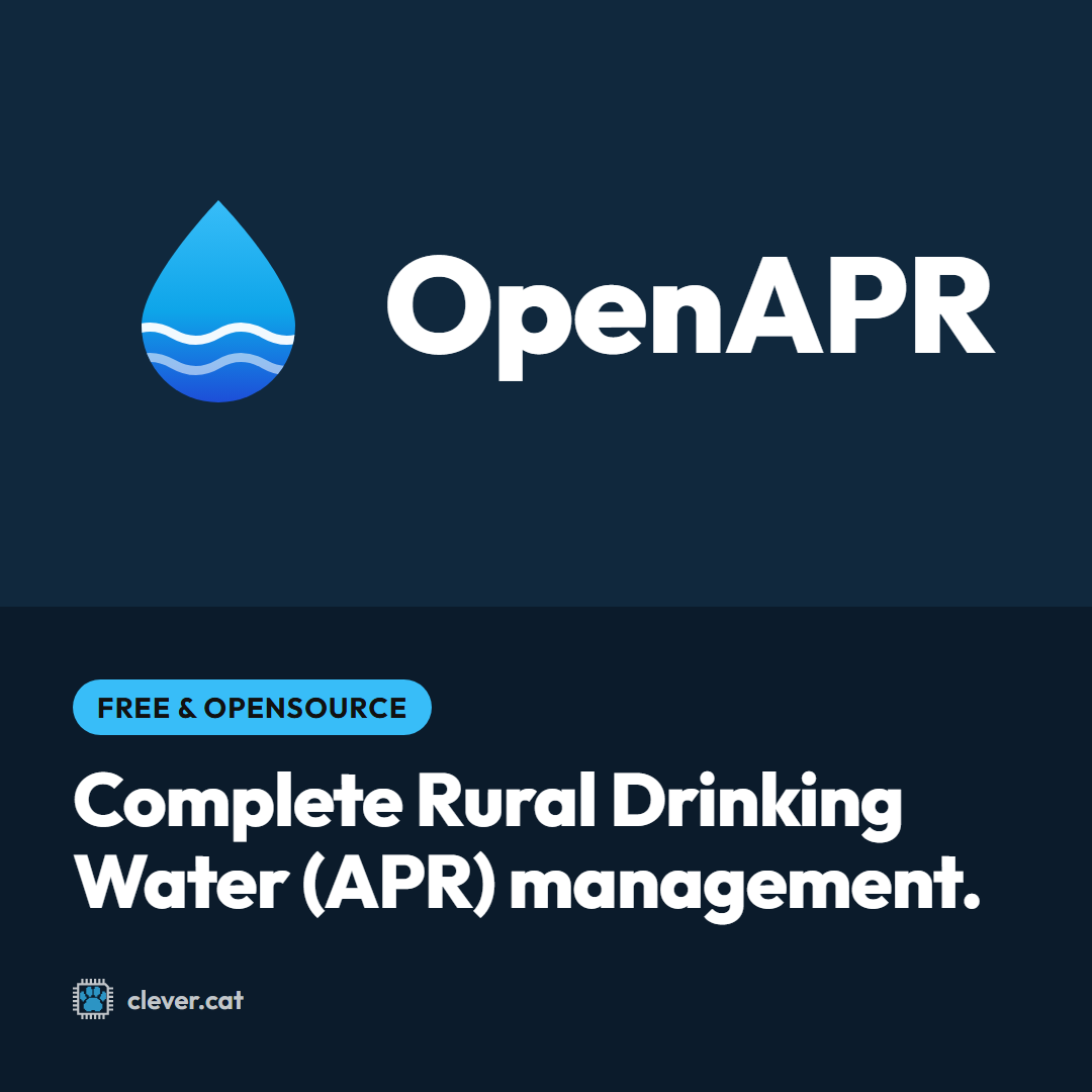 OpenAPR: “Complete Rural Drinking Water (APR) management.”